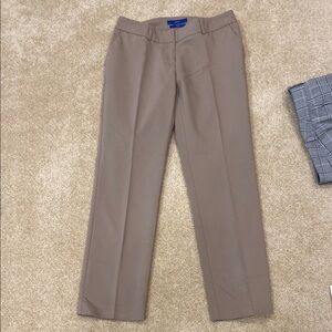 Apt. 9 Tan Trousers Flat Front Straight Leg